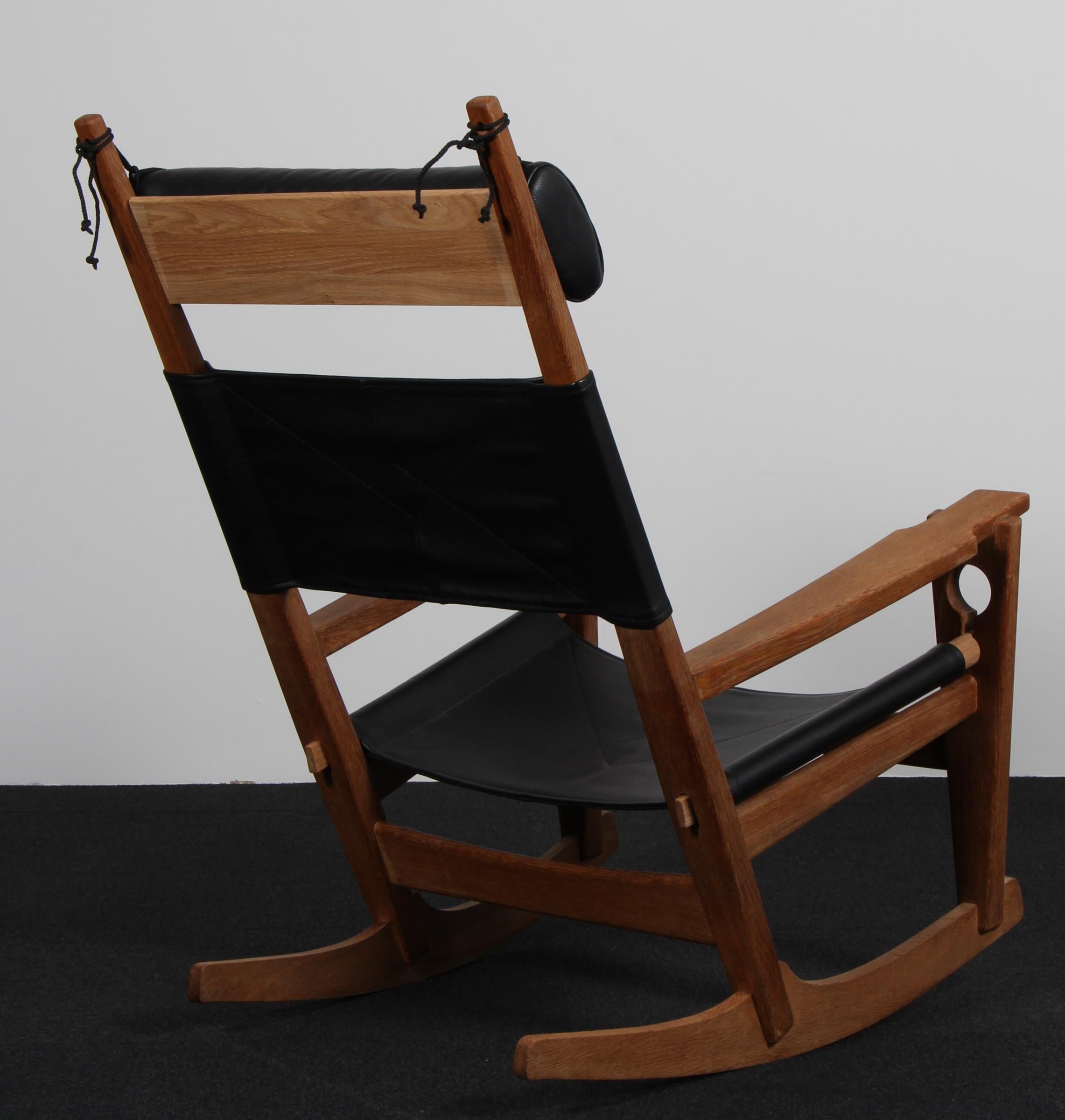 Chaise longue / Chaise à bascule Hans J. Wegner en vente 2