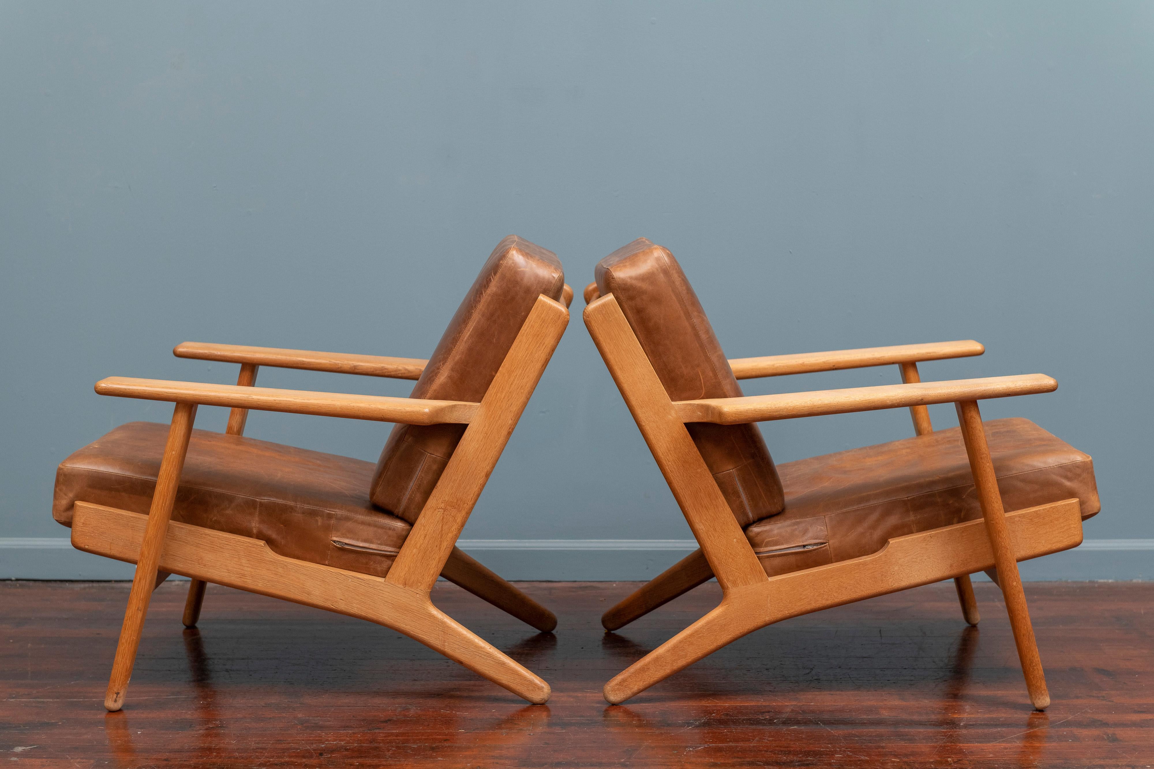 Danish Hans J Wegner Lounge Chairs for Getama Model 290