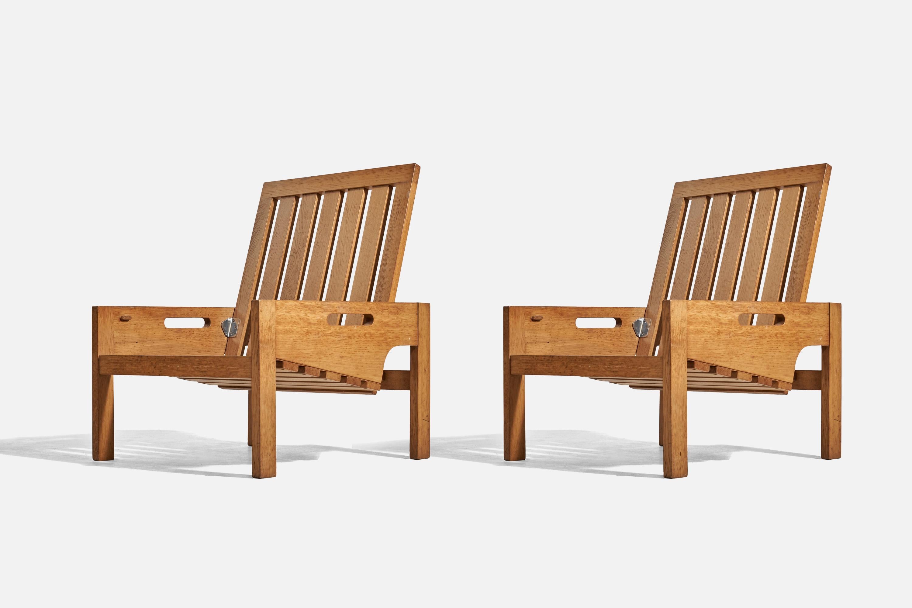 Hans J. Wegner, Lounge Chairs or Stools, Solid Oak, GETAMA, Denmark, 1960s For Sale 1