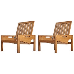 Hans J. Wegner, Sedie o sgabelli da salotto, Oak massiccio, GETAMA, Danimarca, anni '60