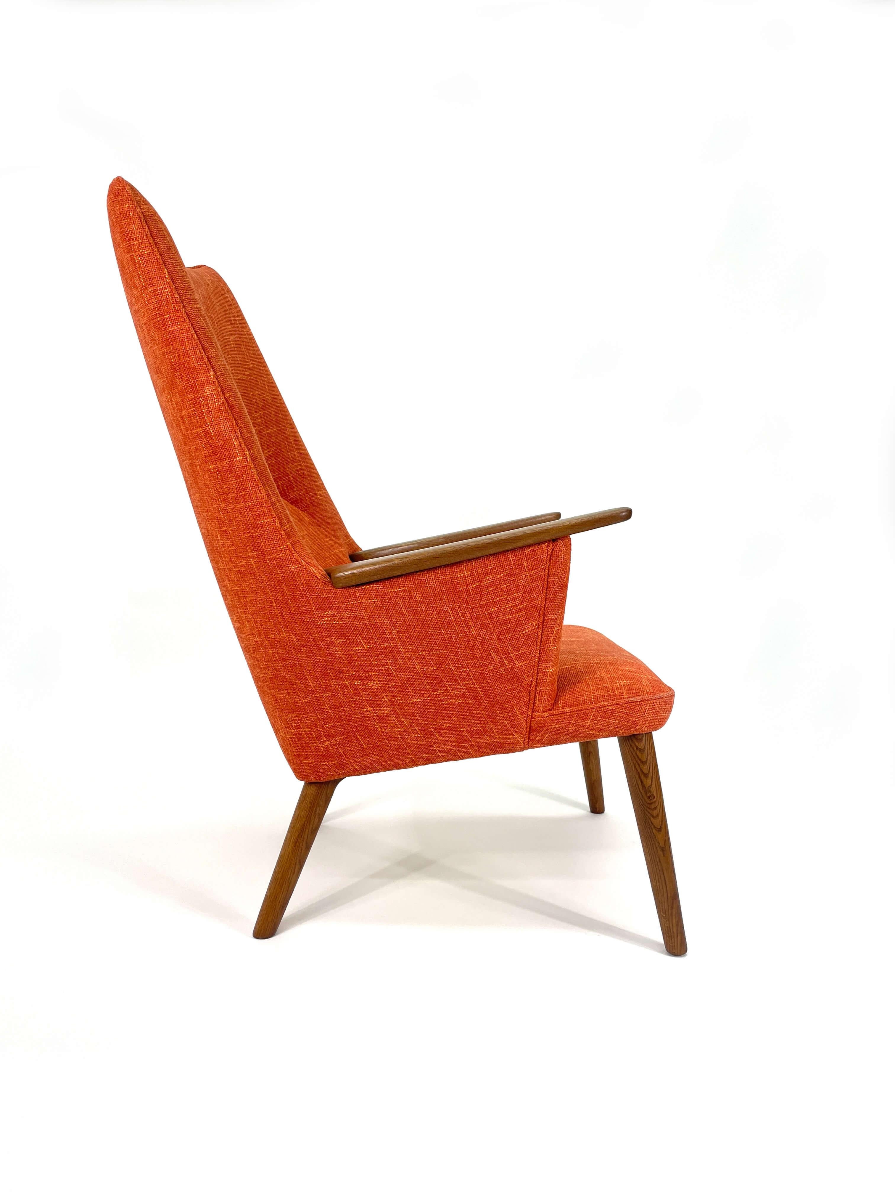 Upholstery Hans J. Wegner Mama Bear Lounge Chair Model AP 27