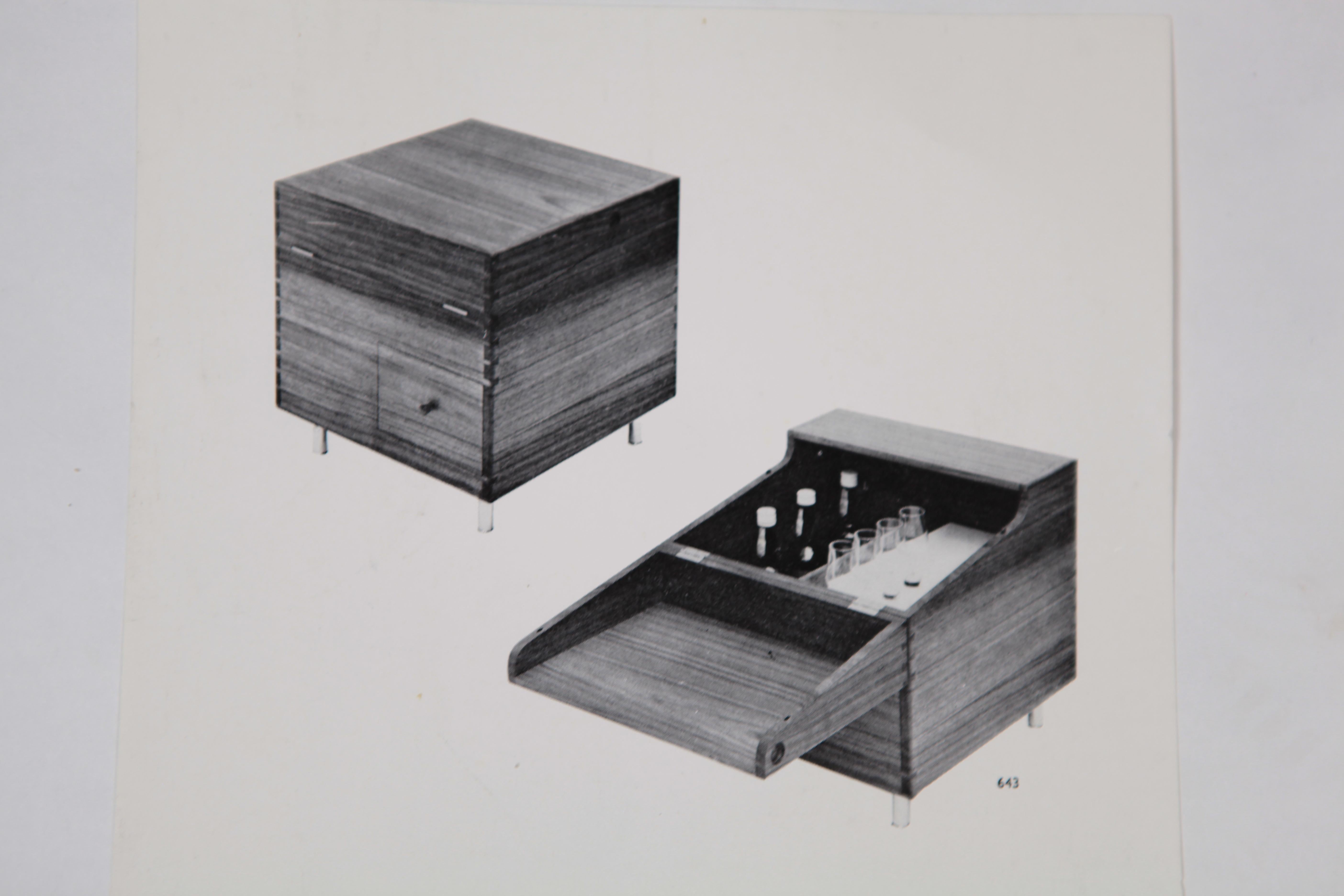 Hans J. Wegner, Minibar, Model No. AT34, circa 1959, Teak 12