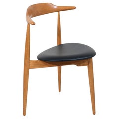 Hans J. Wegner Model-4103 Oak & Leather Desk Chair for Fritz Hansen