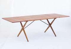 Hans J. Wegner Model AT-309 Cross-Leg Dining Table by Andreas Tuck