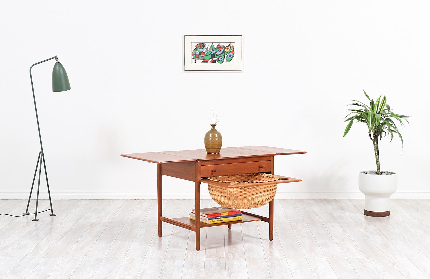 Danish Hans J. Wegner Model AT-33 Sewing Table for Andreas Tuck