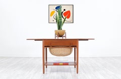 Hans J. Wegner Model AT-33 Teak Sewing Table for Andreas Tuck