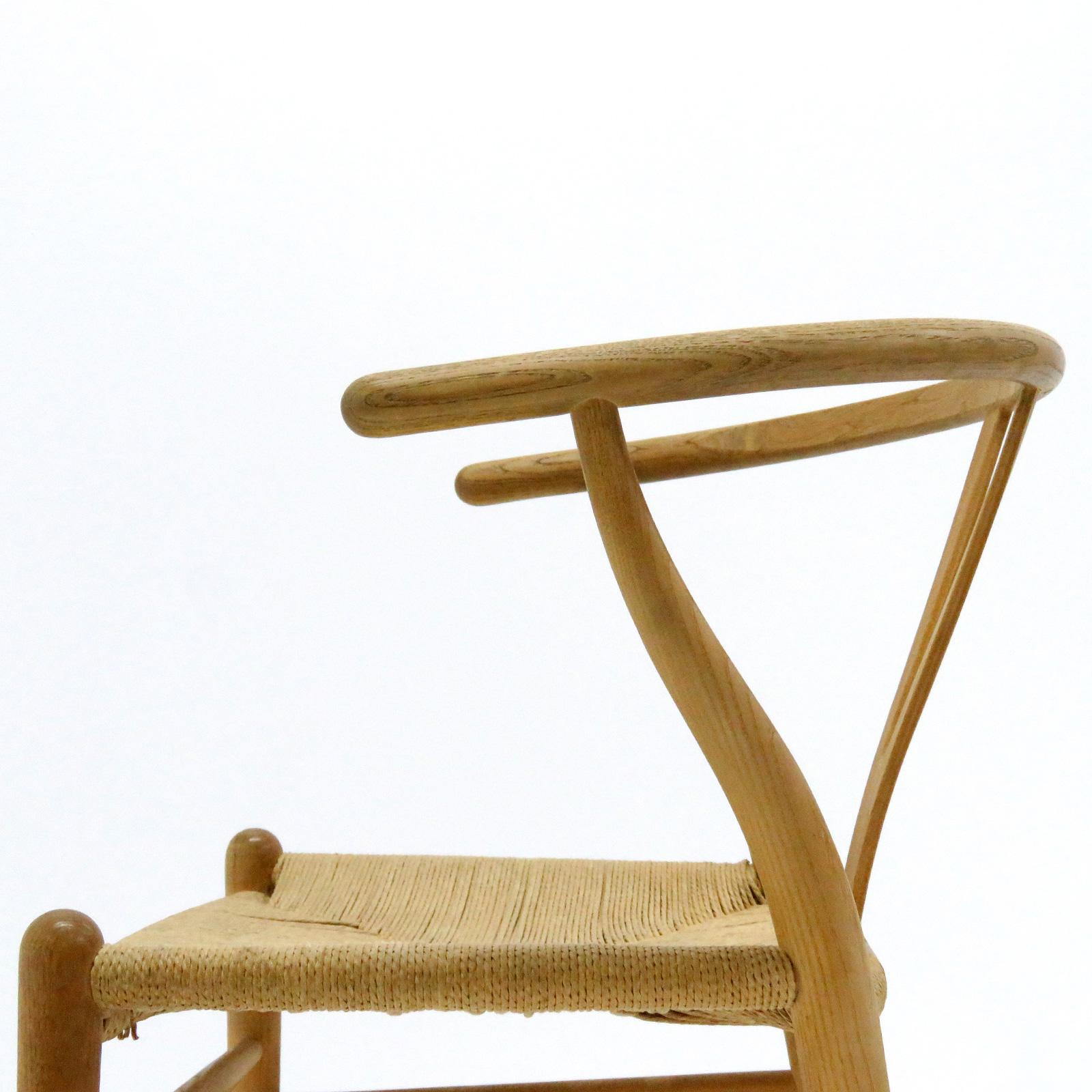 Leather Hans J. Wegner Model CH-24 Dining Chair, 1950 For Sale