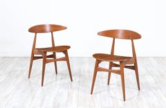 Expertly Restored - Hans J. Wegner CH-33 Teak Side Chair for Carl Hansen & Søn