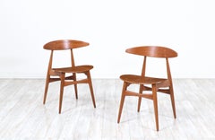 Expertly Restored - Hans J. Wegner Model CH-33 Teak Side Chair