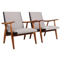 Hans J. Wegner, Model Ge-260, Oak and Wool, 1960s