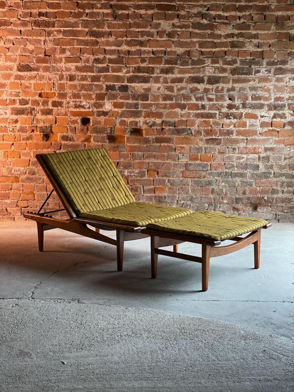 Hans Wegner model GE1 daybed for GETAMA, Denmark, circa 1954

Hans J Wegner model GE1 daybed for GETAMA, Denmark, circa 1954, this original solid oak two sectional daybed is a beautiful, practical and versatile piece of furniture, the backrest can