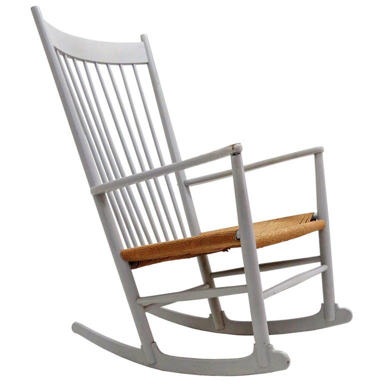 Hans J. Wegner Model J16 Rocking Chair, 1961 For Sale