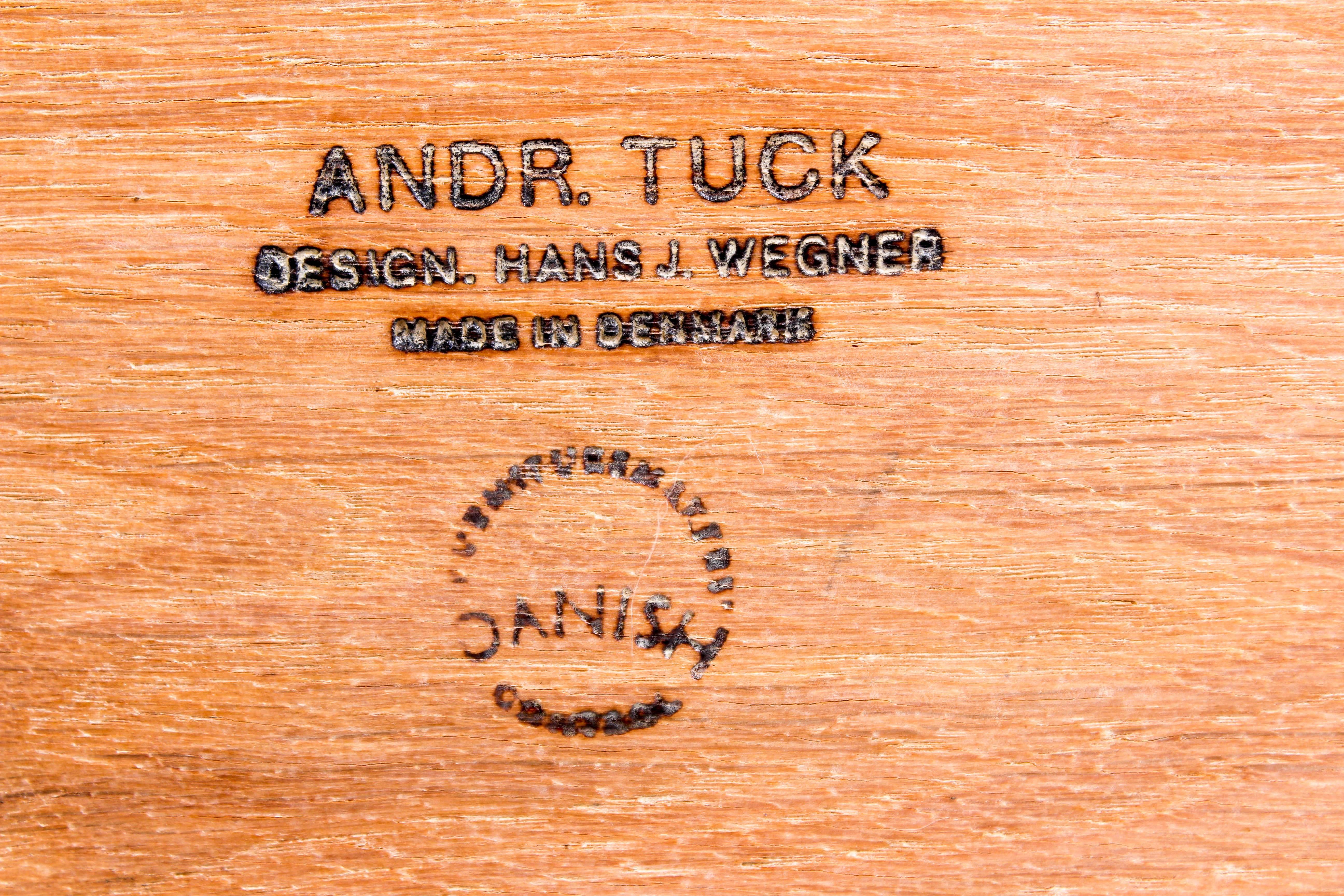 Hans J Wegner Oak and Teak Coffee Table by Andreas Tuck 9