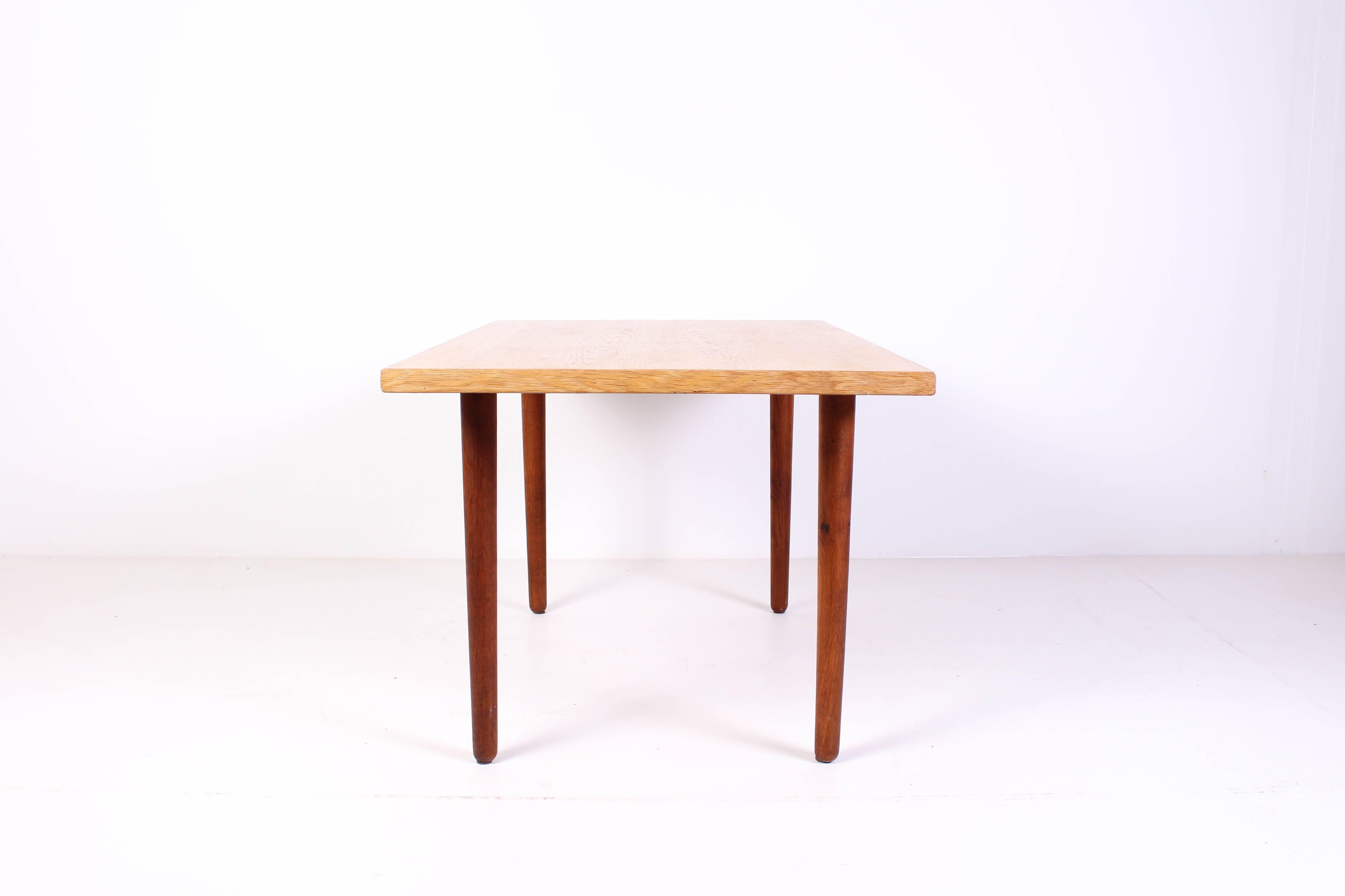 Hans J Wegner Oak and Teak Coffee Table by Andreas Tuck 2