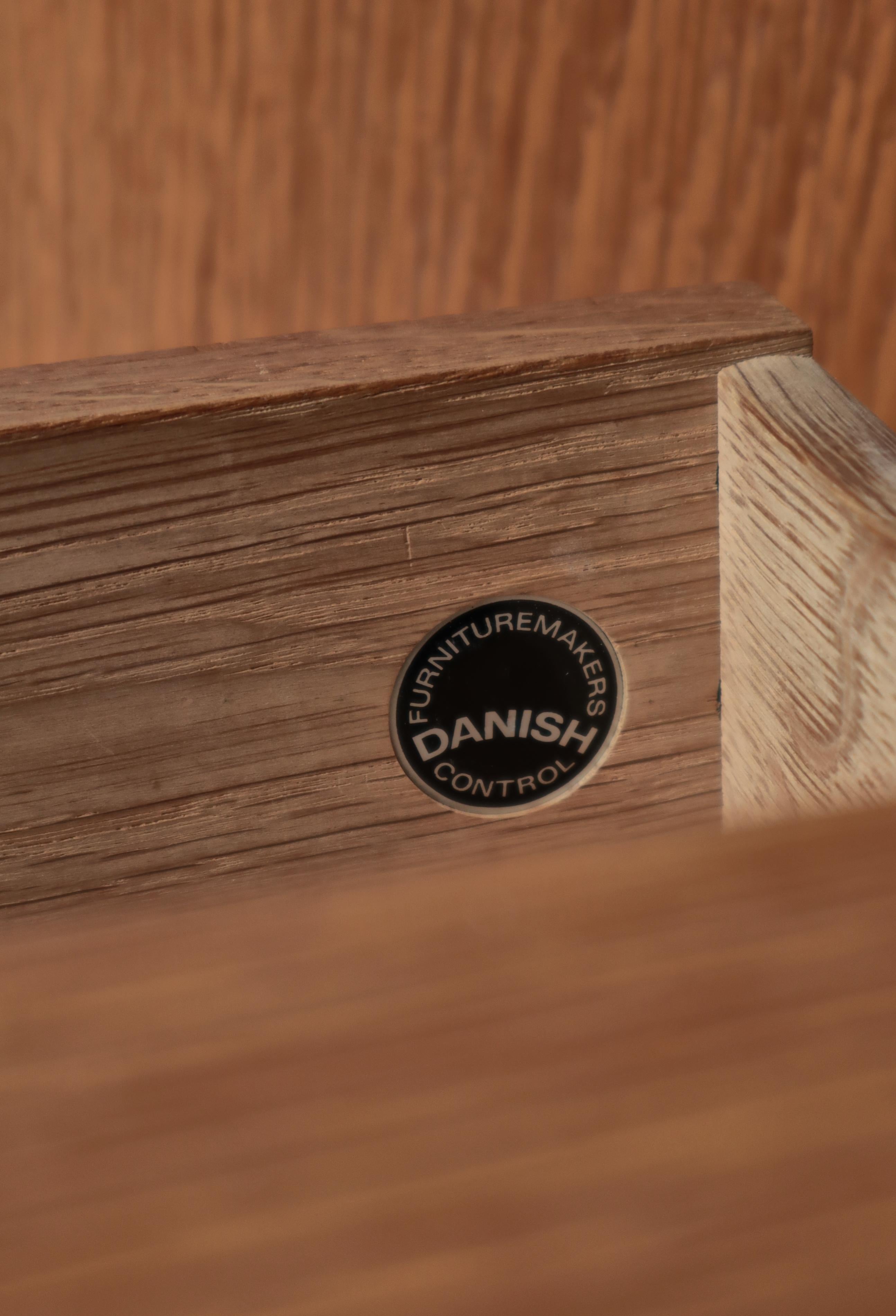 Hans J. Wegner Oak Bedside Tables 
