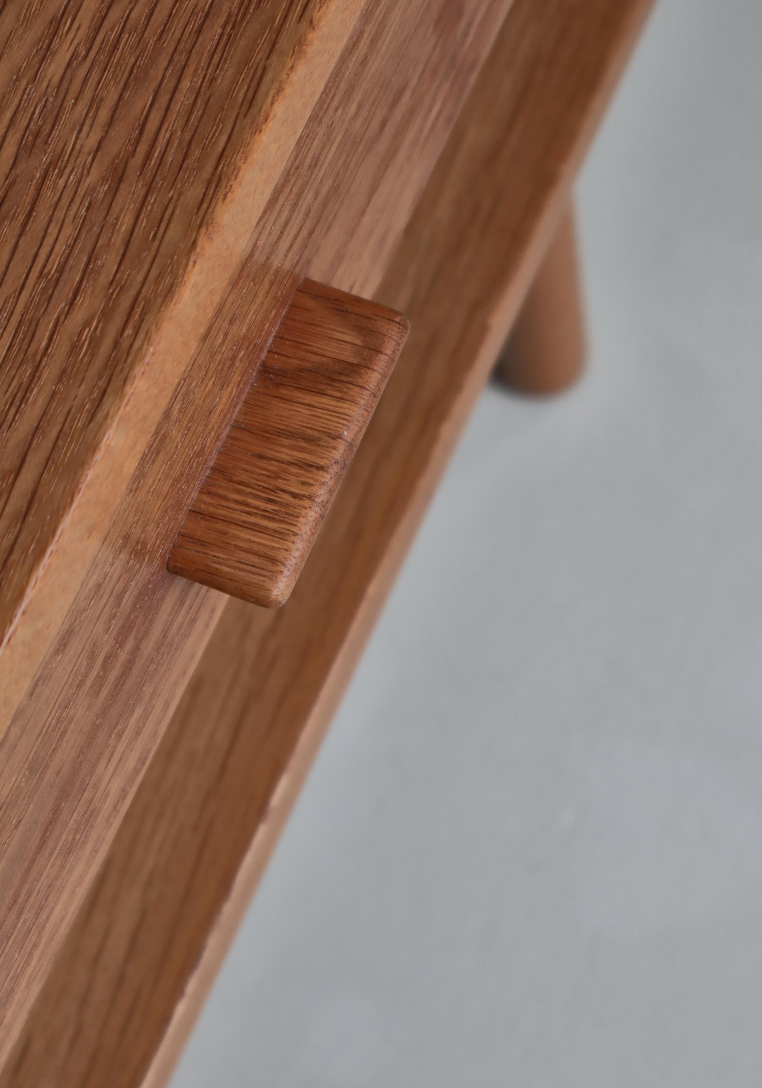 Hans J. Wegner Oak Bedside Tables 