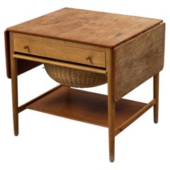 Retro Hans J Wegner - Oak Sewing Table - Designed for Andreas Tuck Denmark