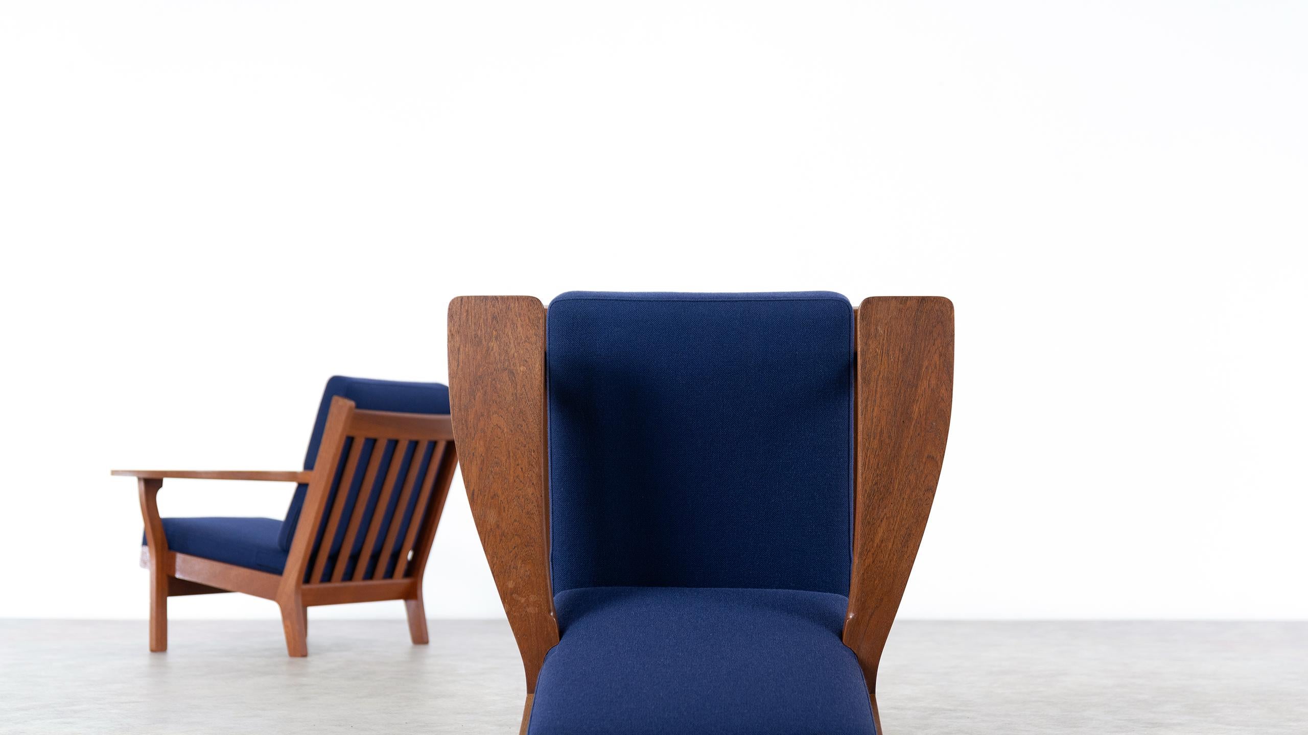 Hans J. Wegner, Original 1956, Lounge Chair Armchair GE-320 by GETAMA, Denmark 9