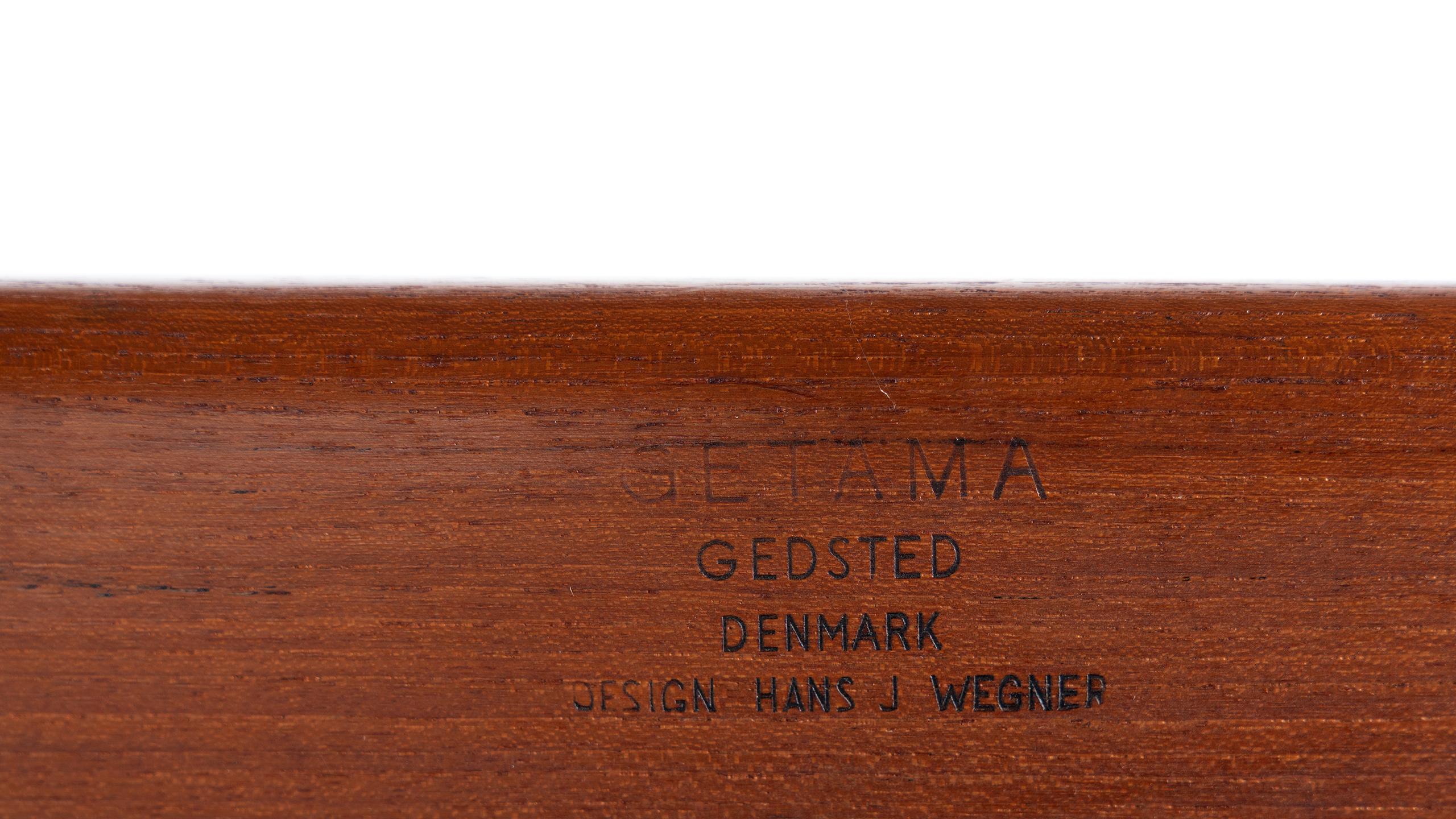 Hans J. Wegner, Original 1956, Teak 3-Seat Sofa GE-320 by GETAMA, Denmark 7