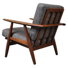 Hans J Wegner, Original GE240 Lounge Chair, Fumed Oak, New Upholstery