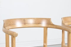 Hans J. Wegner Pair of Armchairs PP 62 of Solid Oak by PP Møbler Danish Modern