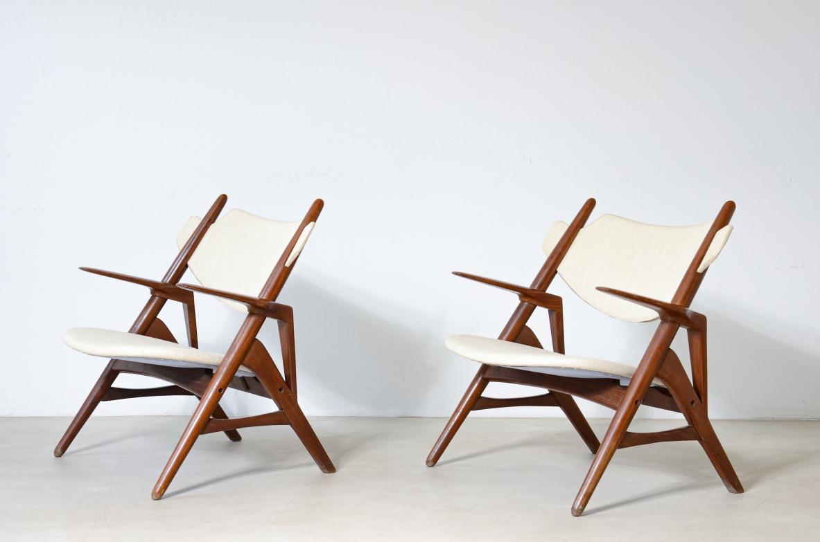 Hans Wegner par de  sillones en venta 1