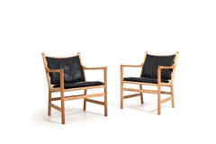 Hans J. Wegner Pair of CH-44 Easychairs