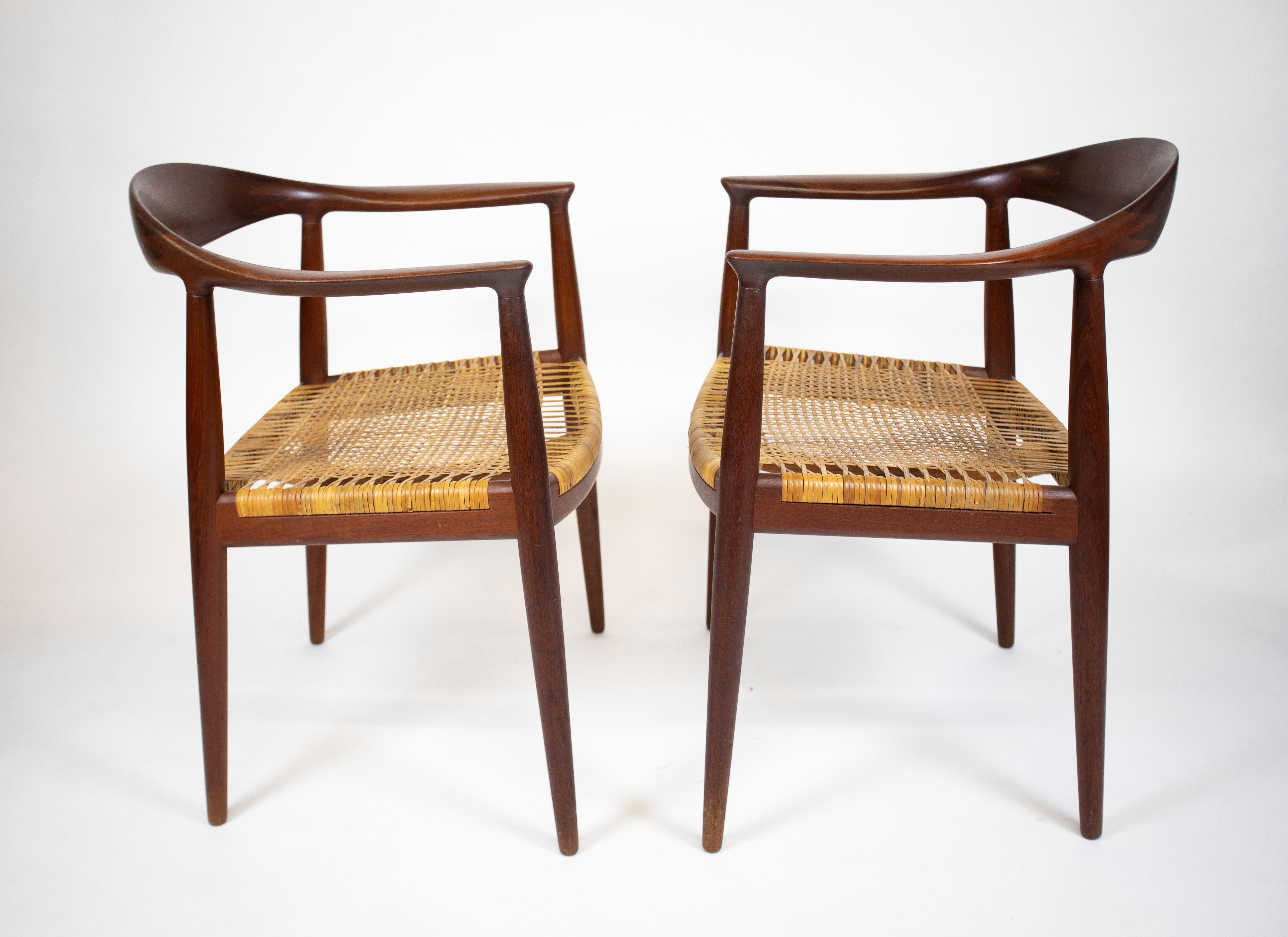 Danish Hans J Wegner Pair of Chairs For Sale