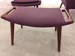 Hans J. Wegner 'Papa Bear' Armchair, A.P. Stolen, Denmark W/ Ottoman