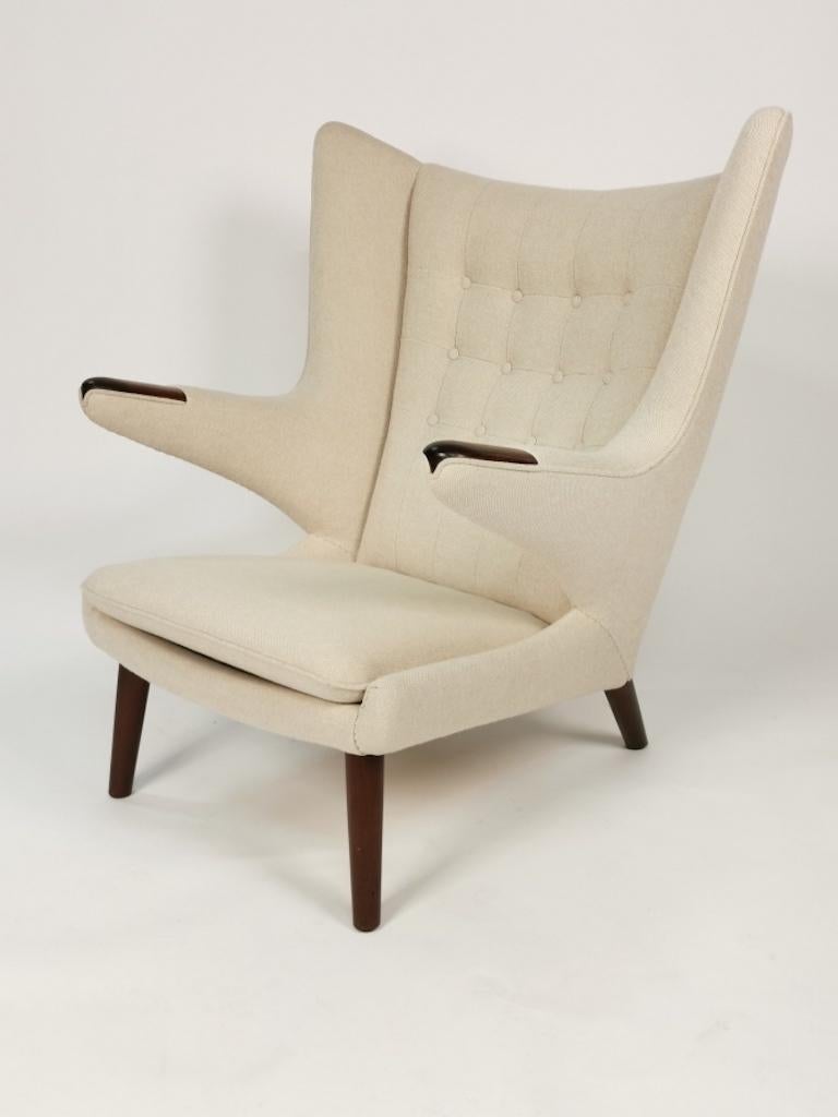 Upholstery Hans J. Wegner, Papa Bear Easy Chair by Johannes Hansen