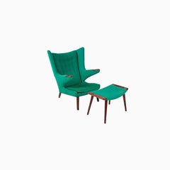 Hans J. Wegner Papa Bear Lounge & Ottoman