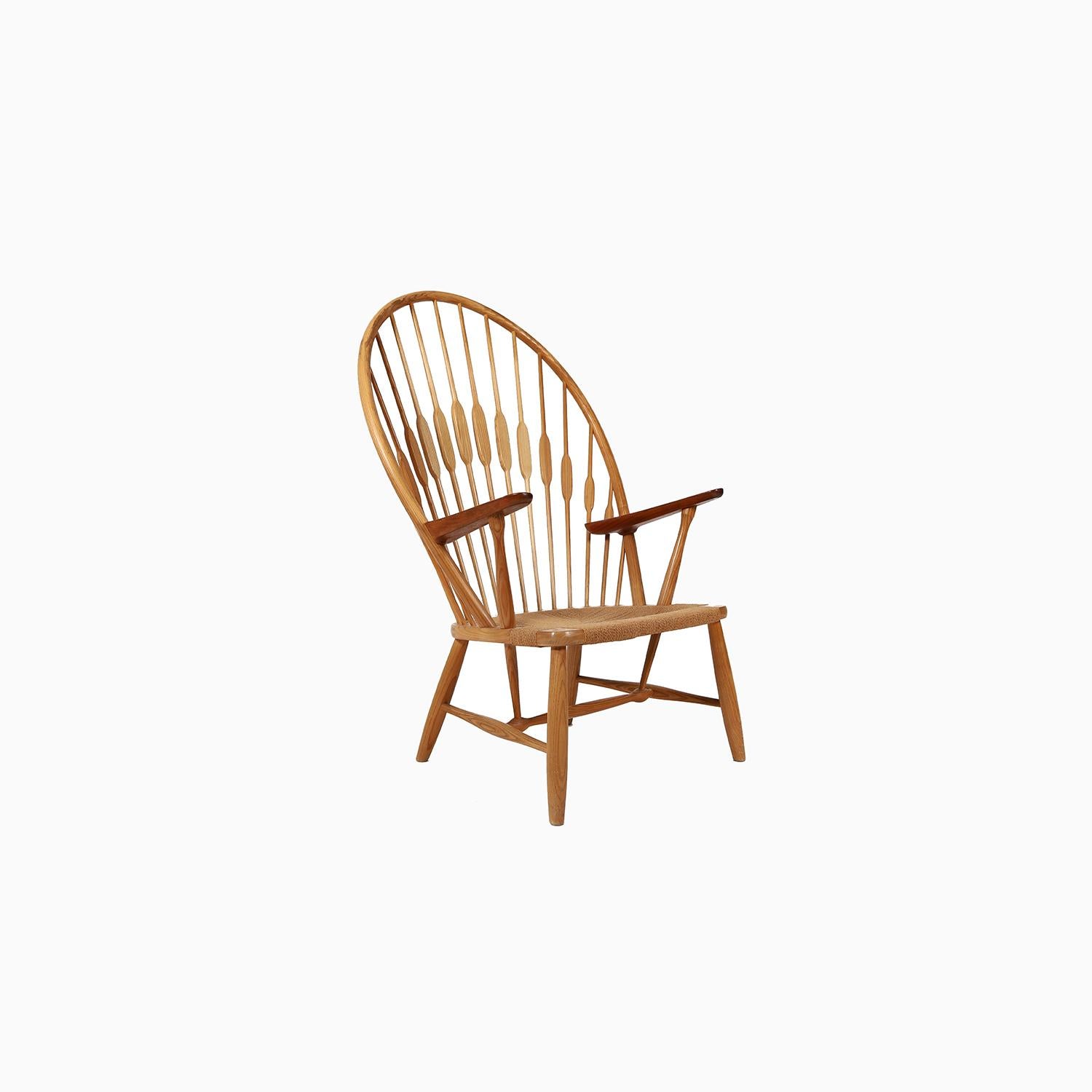 Scandinavian Hans J. Wegner Peacock Lounge Chair For Sale