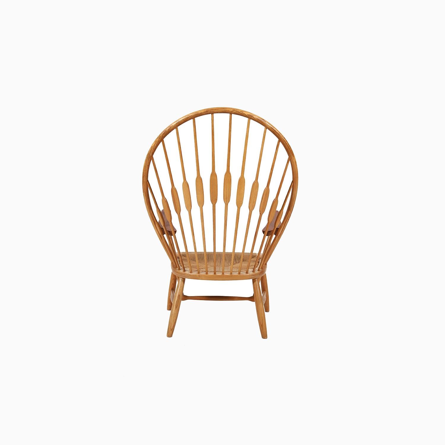 Papercord Hans J. Wegner Peacock Lounge Chair For Sale