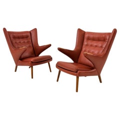 Hans J Wegner PP19 for PP Mobler Papa Bear Chairs, Denmark 1980