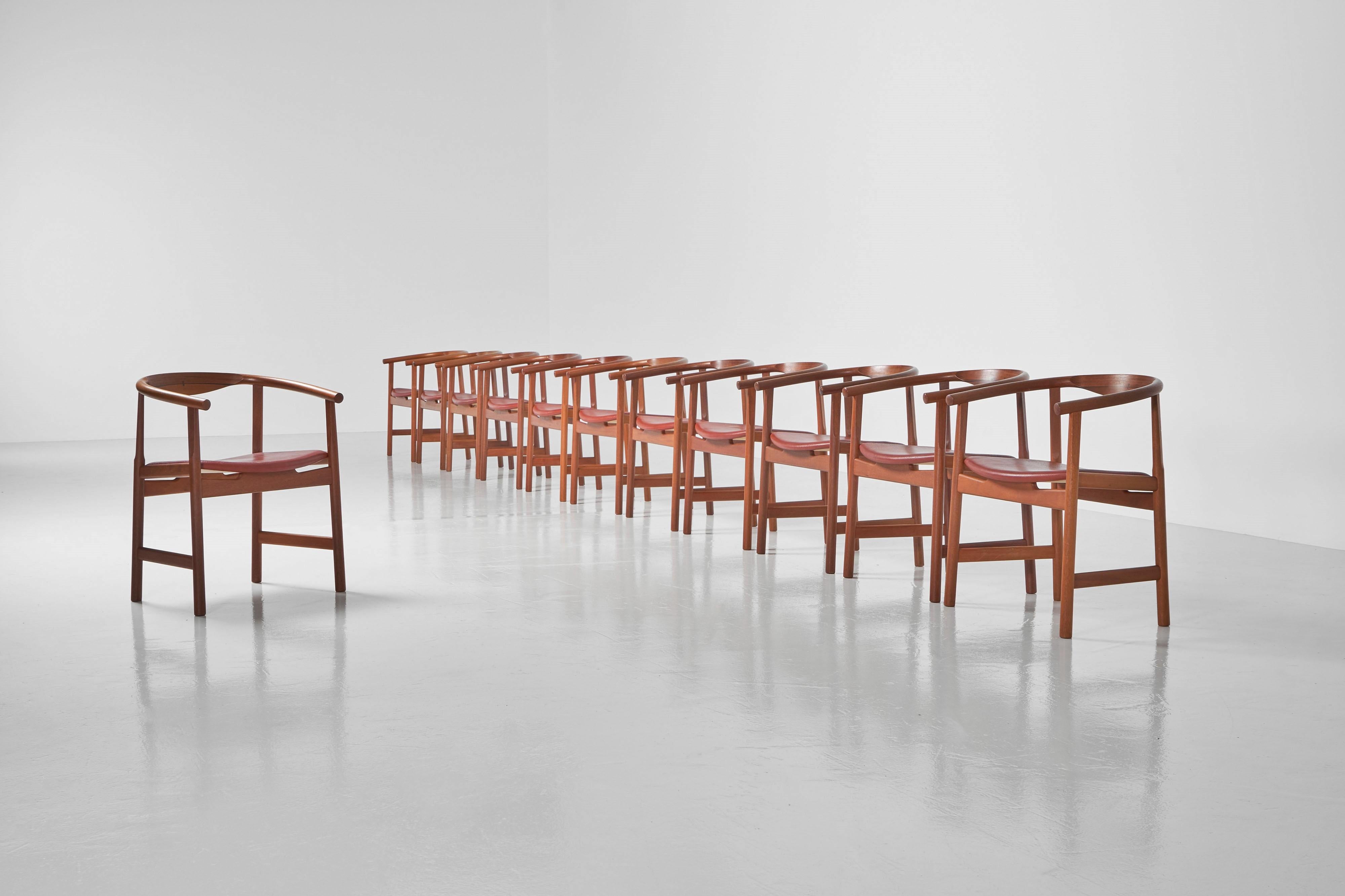 Scandinave moderne Hans J Wegner PP203 chaises de salle à manger PP Mobler Danemark 1969 en vente