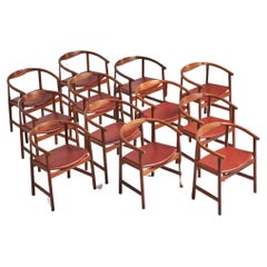 Used Hans J Wegner PP203 dining chairs PP Mobler Denmark 1969