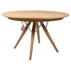 Hans J. Wegner PP75 Circular Dining Table in Solid Oak, Denmark 2000s
