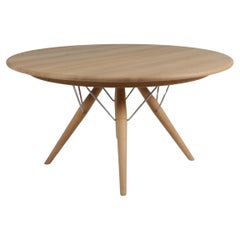 Hans J. Wegner PP75 Circular Dining Table in Solid Oak, Denmark 2000s