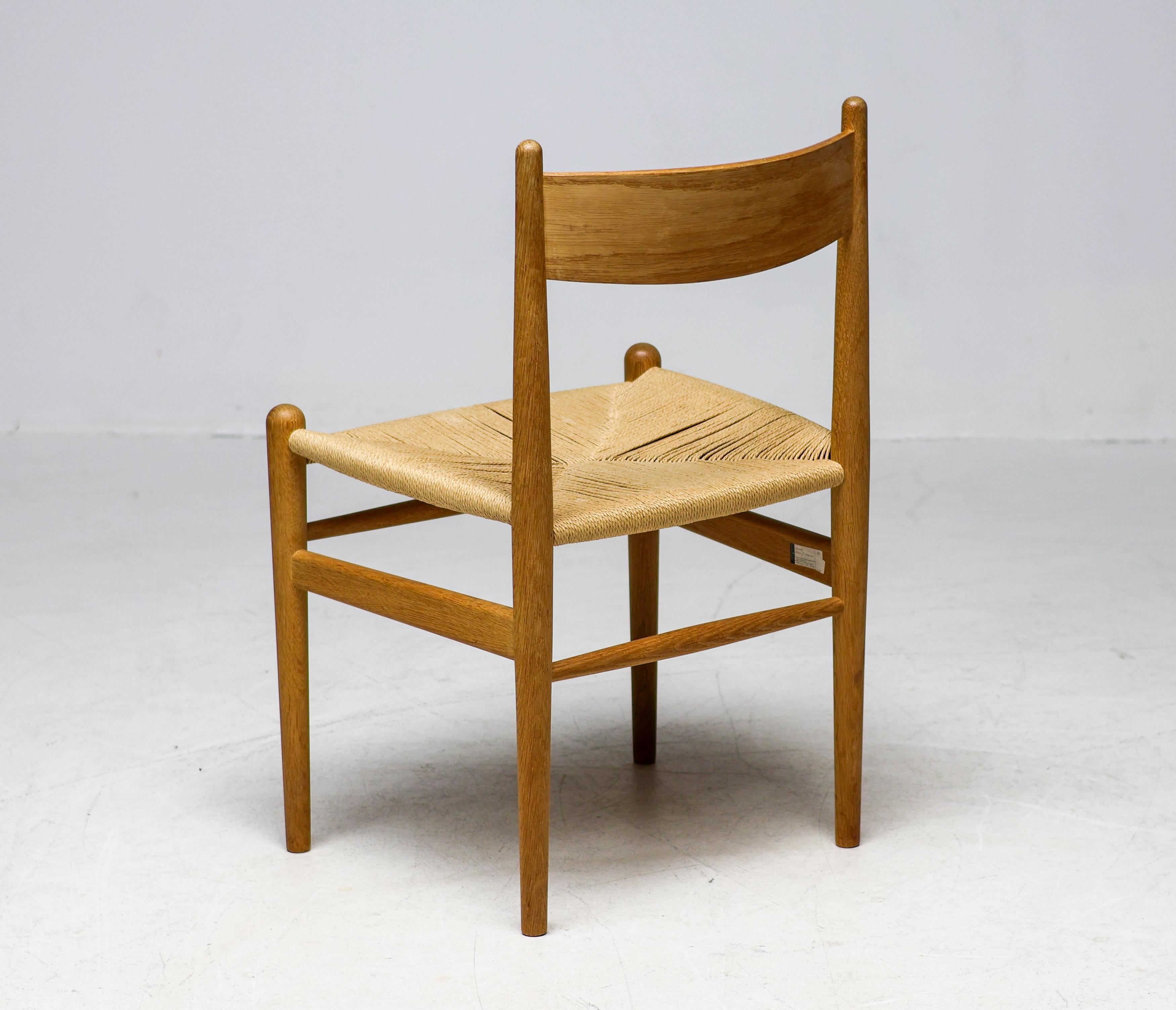 Danish Hans J. Wegner PP75 Dining Table in Oak with Eleven Oak CH36 Dining Chairs For Sale