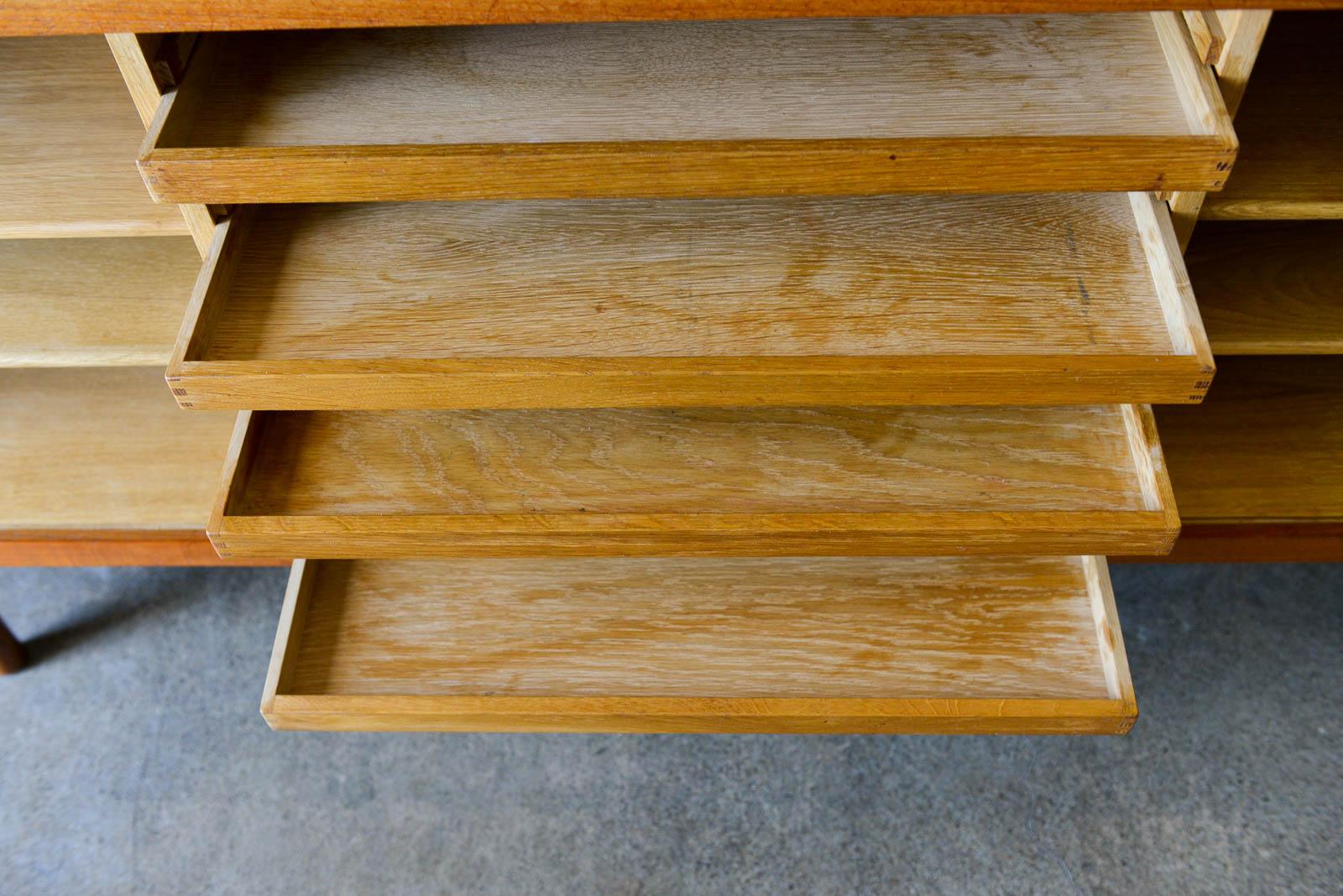 Hans J. Wegner 'President' Tambour Door Credenza, ca. 1960 3