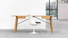 Hans J. Wegner - rare PP571 Architect's Desk in soaped oak, 1953 for PP Møbler
