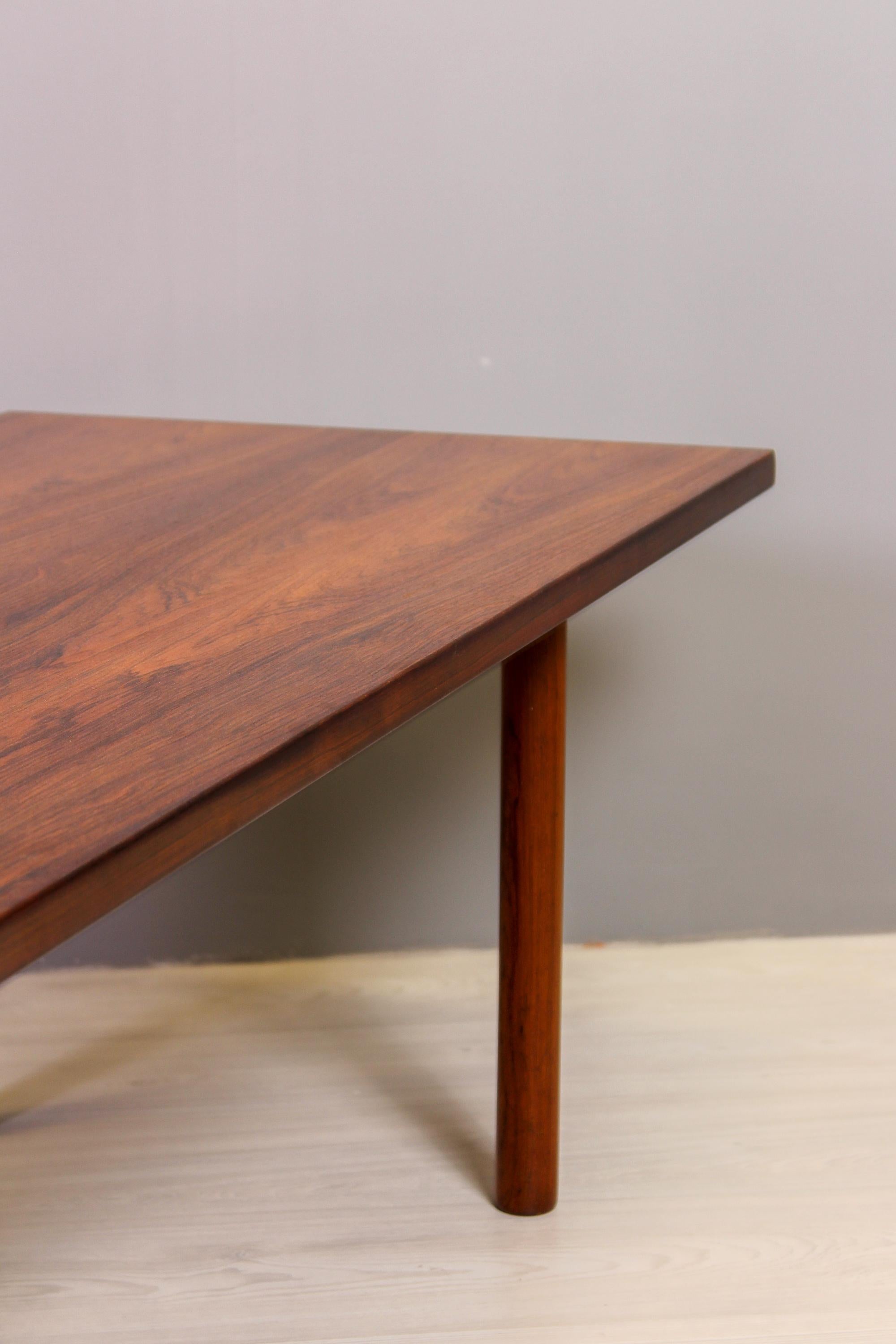 Hans J Wegner Rosewood Coffee Table by Andreas Tuck, 1950s For Sale 4