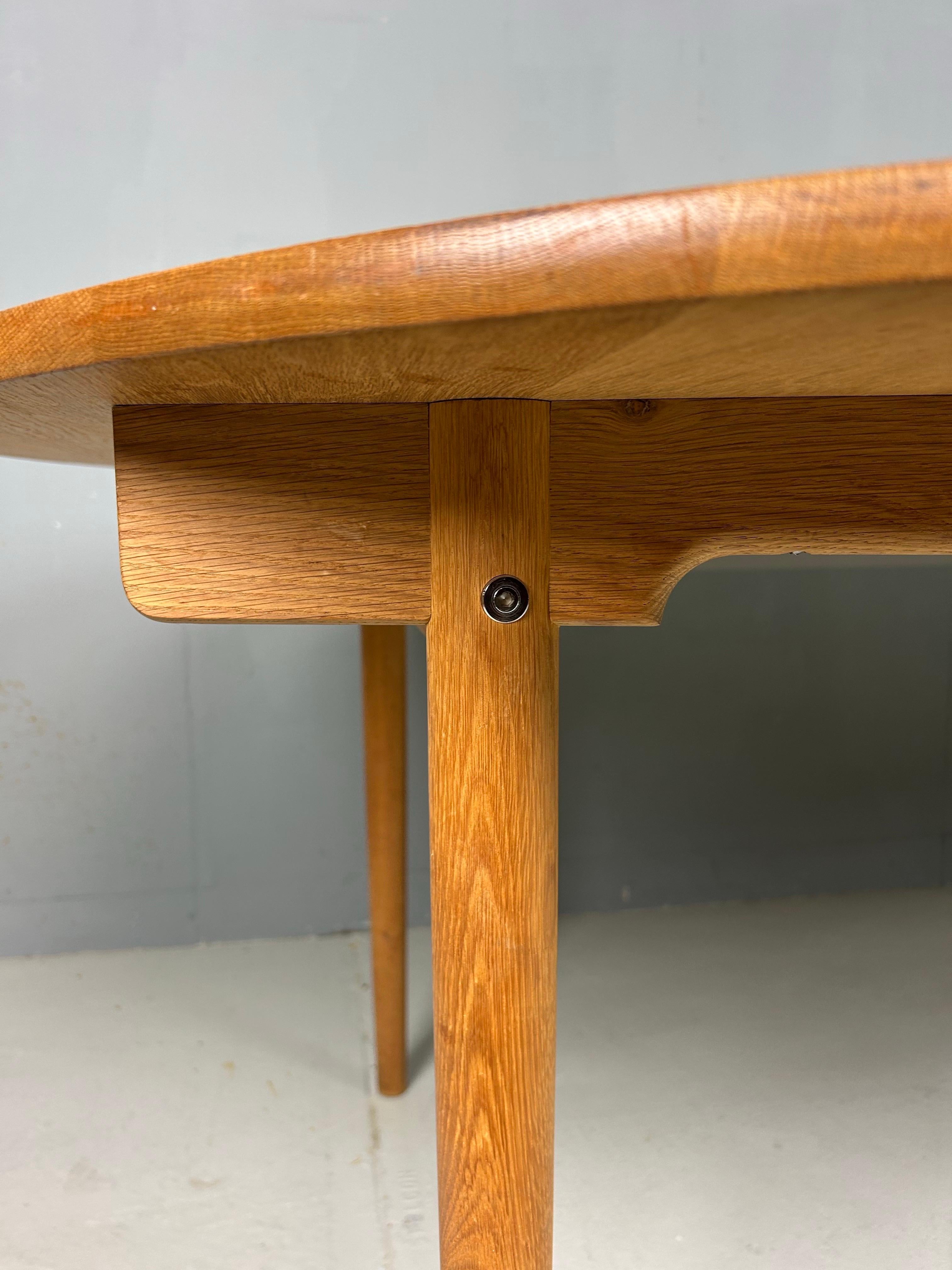 Danish Hans J. Wegner Round PP70 Extendable Dining Table for Andreas Tuck, Denmark 1970 For Sale