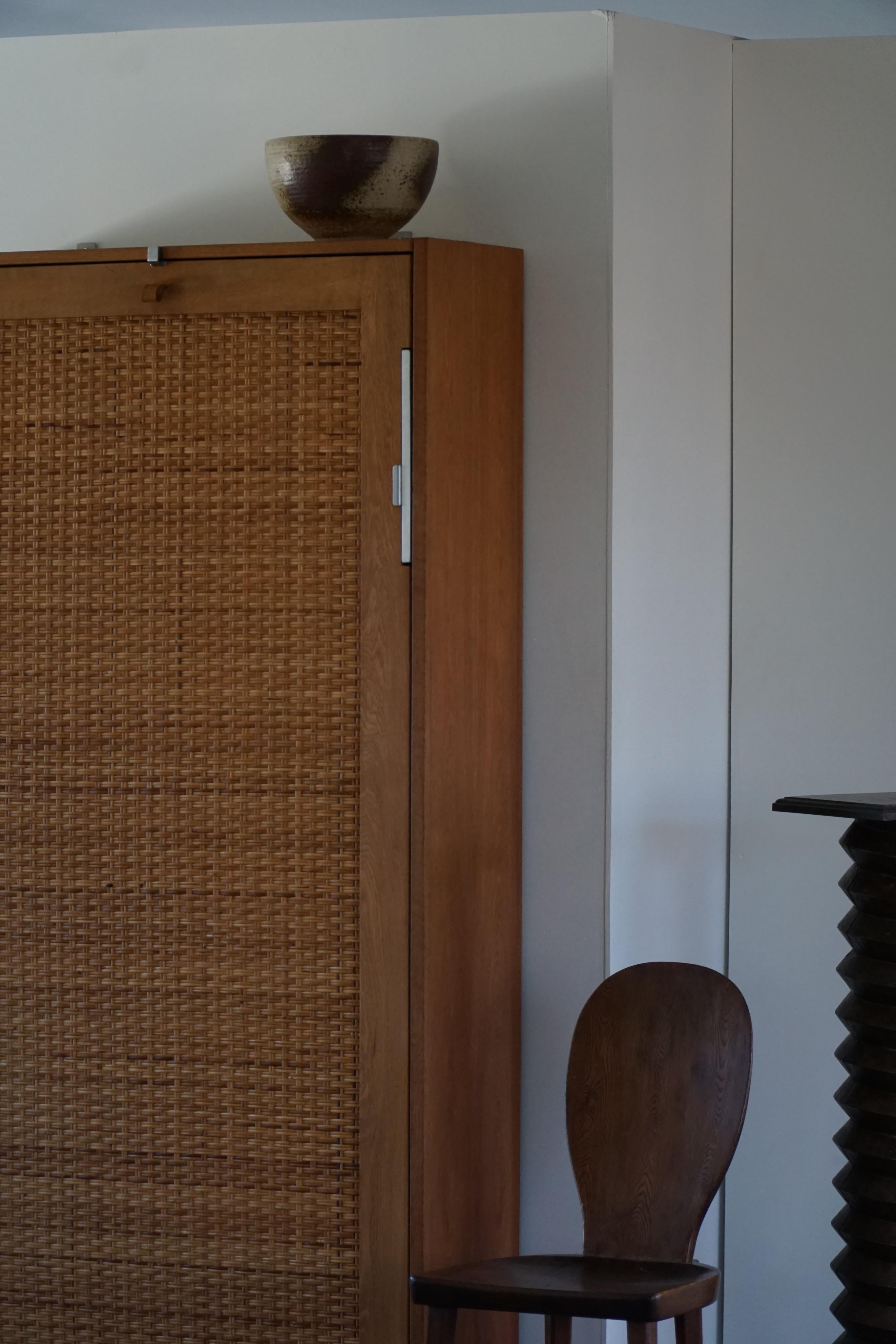 Hans J. Wegner, Ry100 Murphy Bed in Oak & Cane, Danish Mid-Century Modern, 1950 9