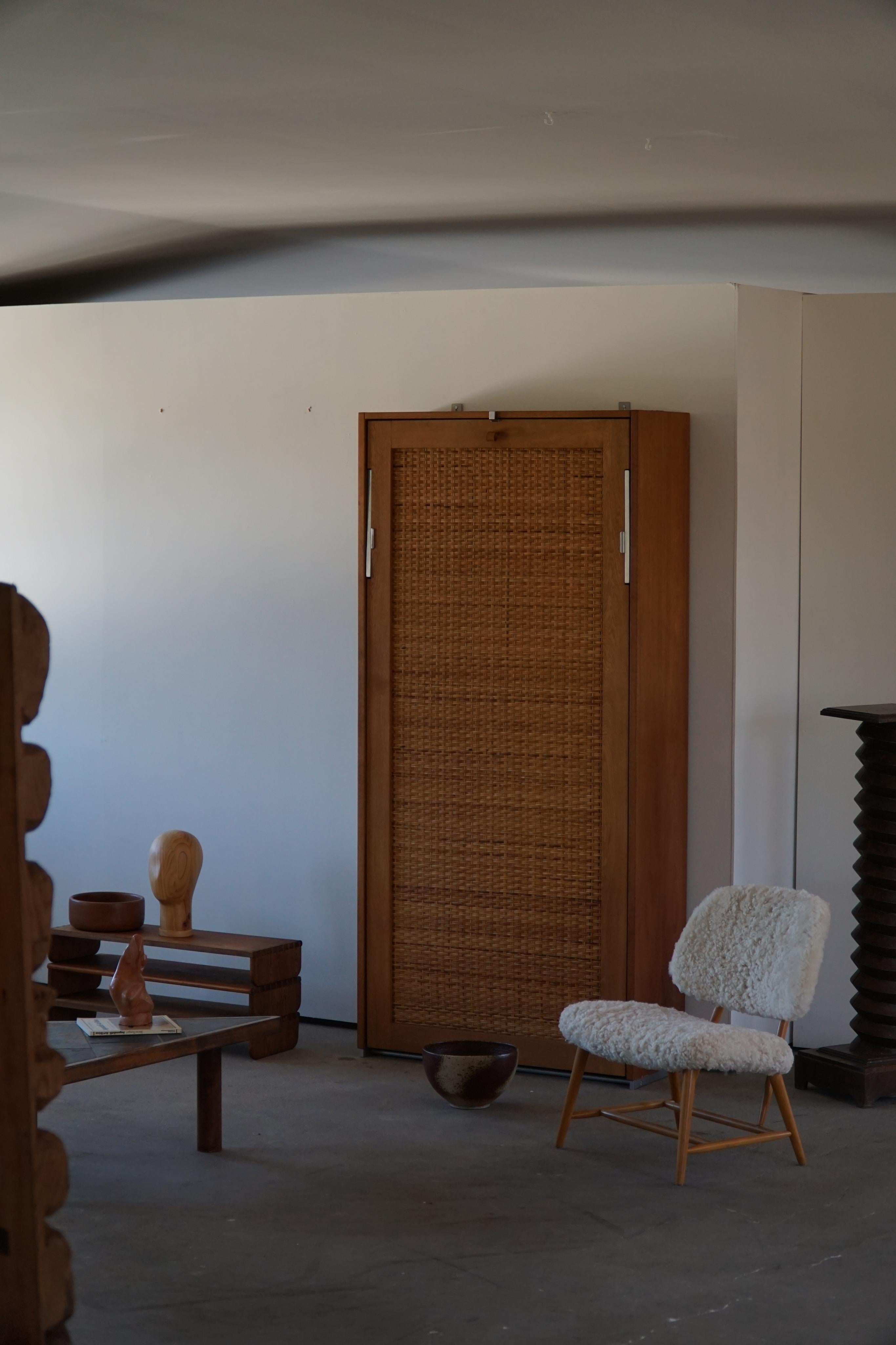 Hans J. Wegner, Ry100 Murphy Bed in Oak & Cane, Danish Mid-Century Modern, 1950 1