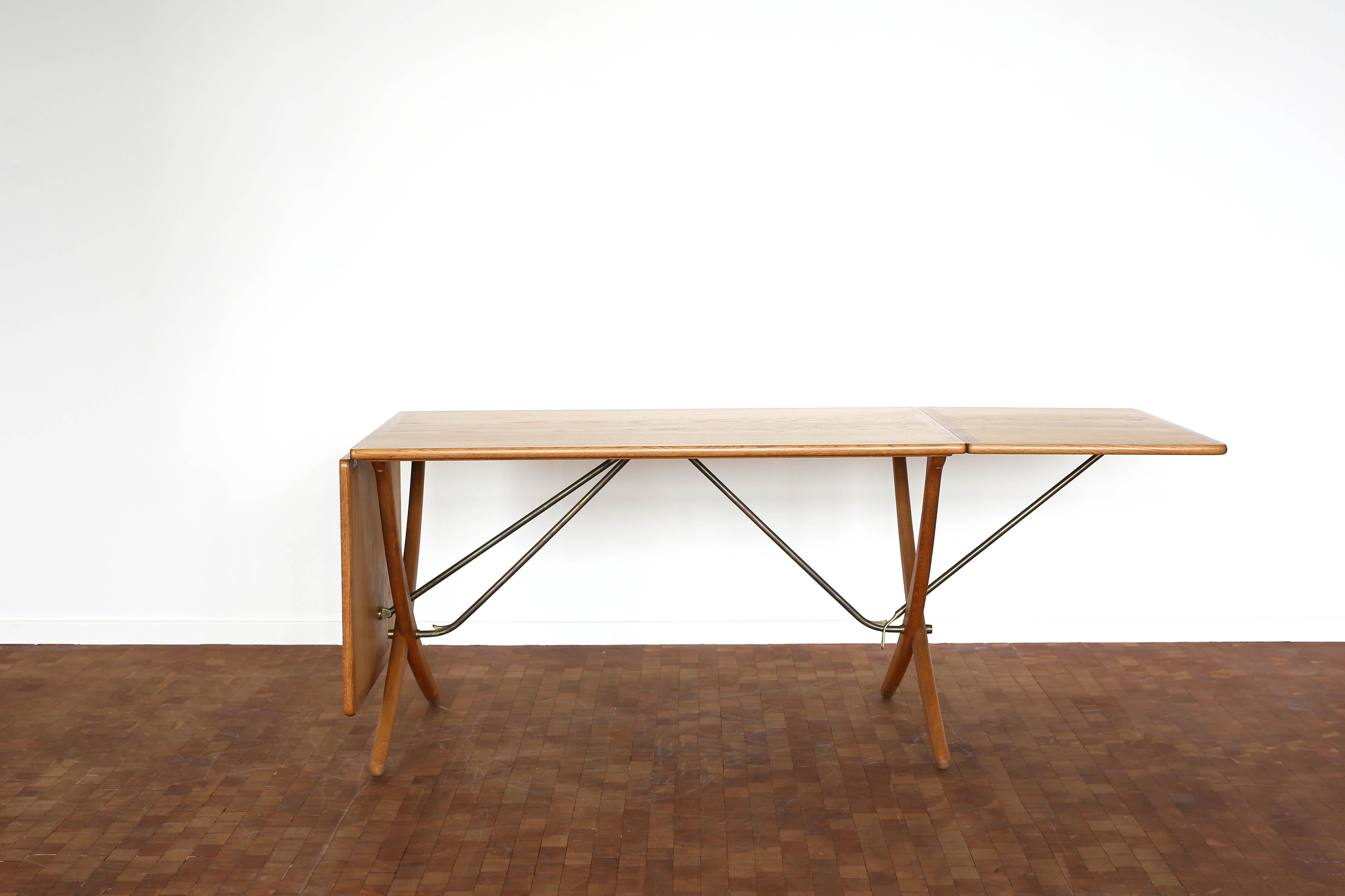 Scandinavian Modern Hans J. Wegner Sabre Leg Table Model AT-304 for Andreas Tuck For Sale