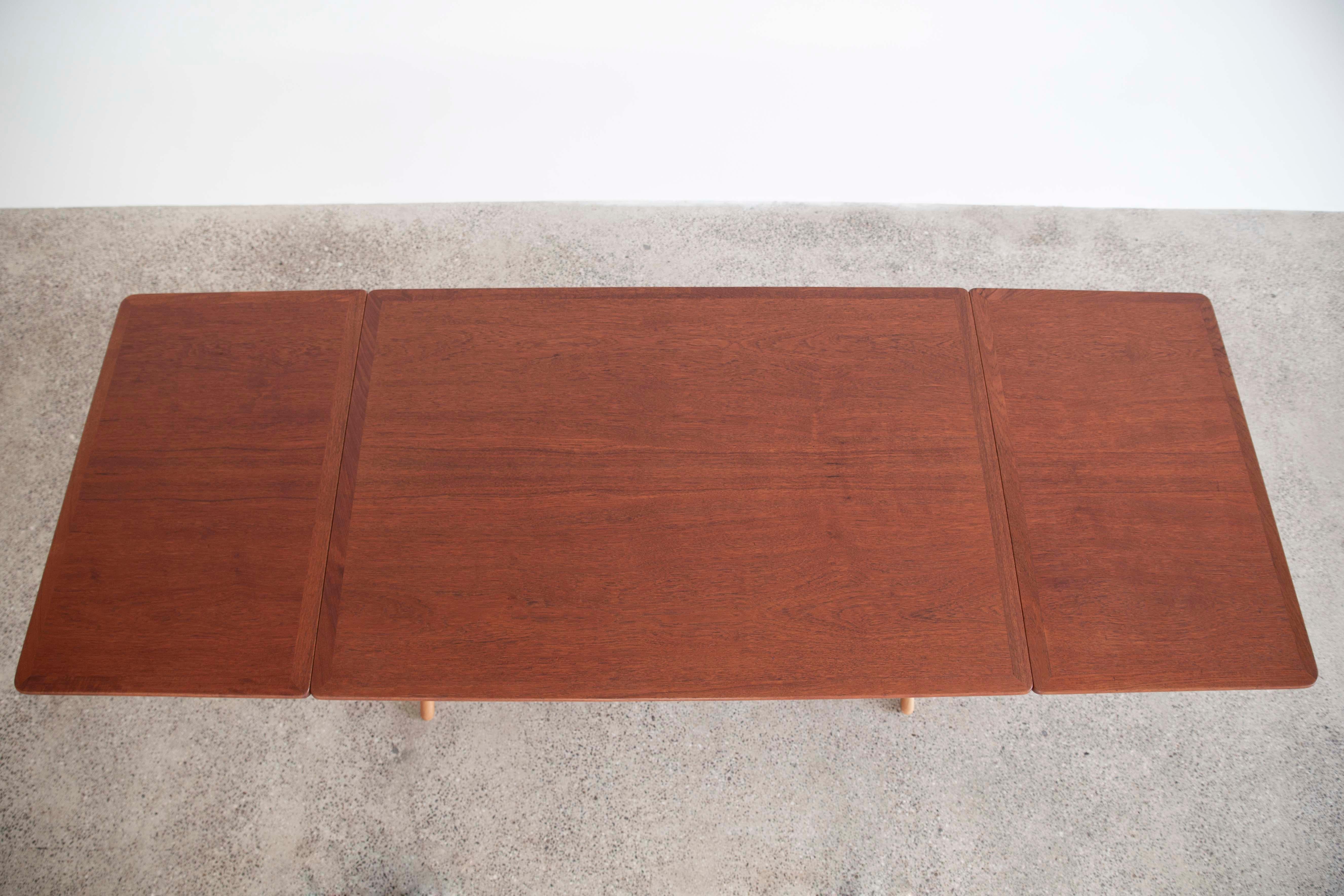 Danish Hans J. Wegner Sabre Leg Table Model AT-304 for Andreas Tuck