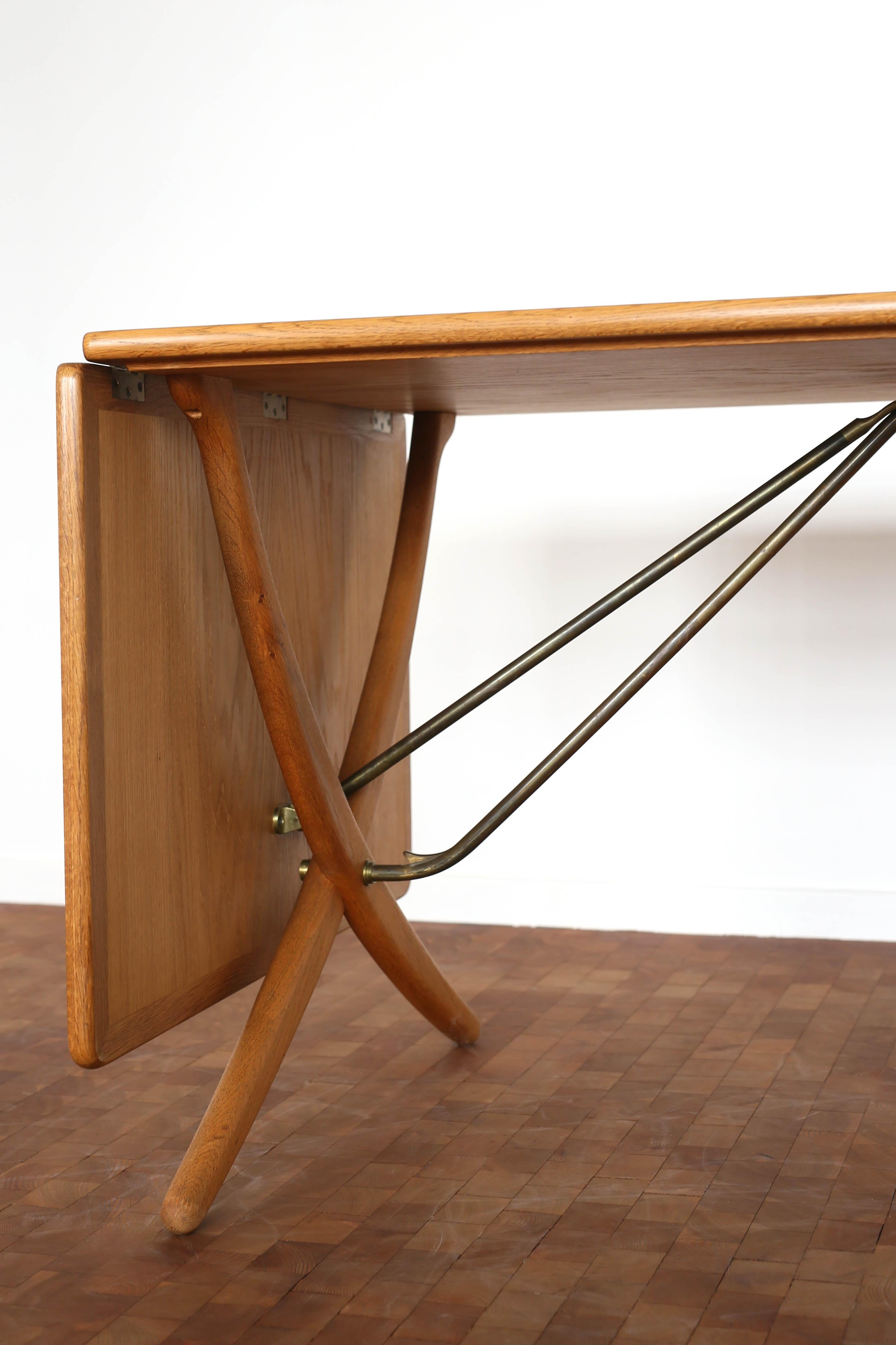 20th Century Hans J. Wegner Sabre Leg Table Model AT-304 for Andreas Tuck For Sale