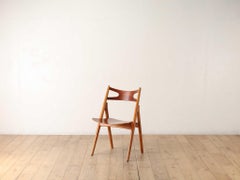 Hans J. Wegner, 'Sawbuck' CH29 chairs, teak and oak, Denmark 1950s