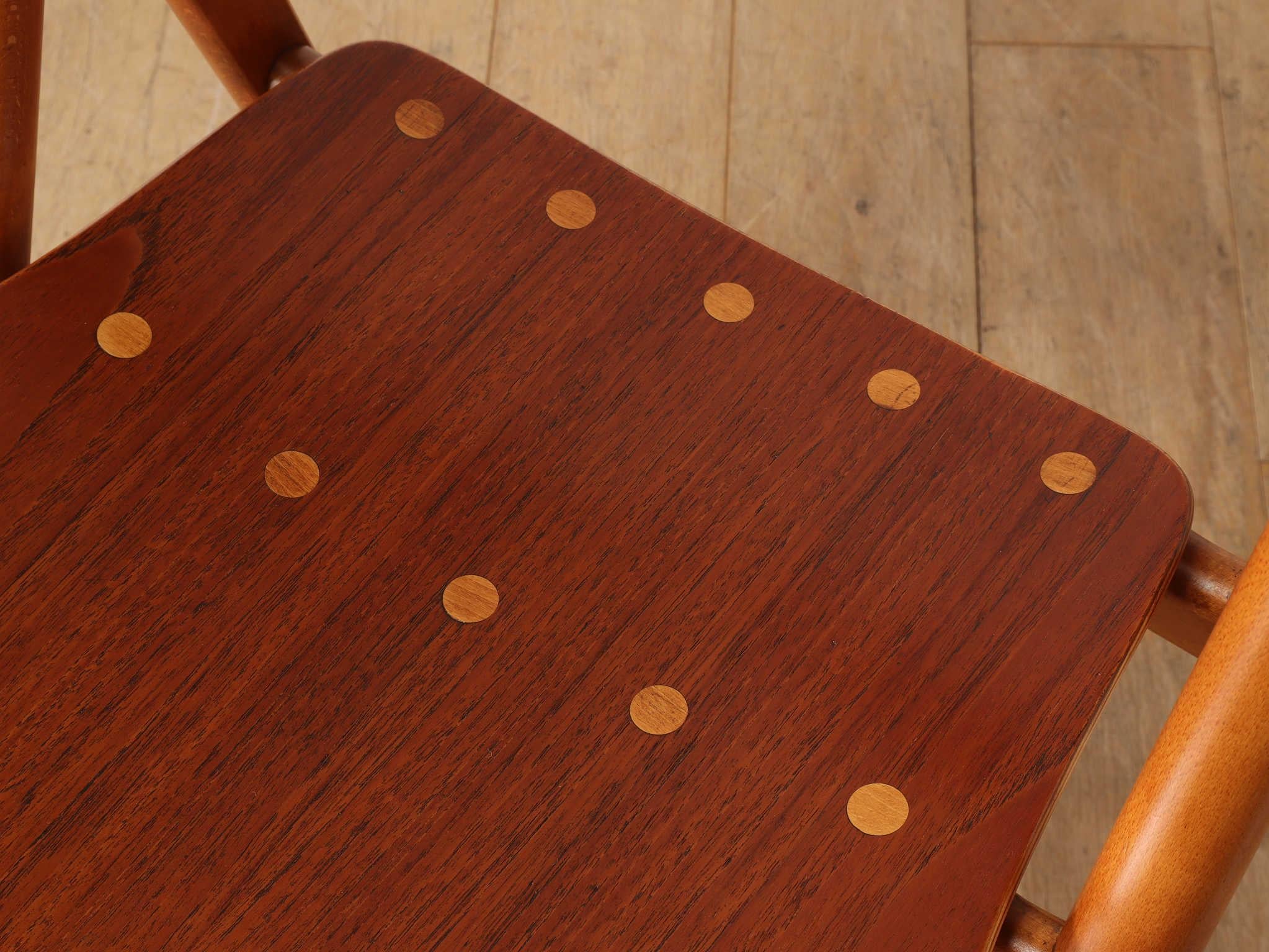 Oak Hans J. Wegner, 'Sawbuck' CH29 chairs, teak and oak, Denmark 1950s